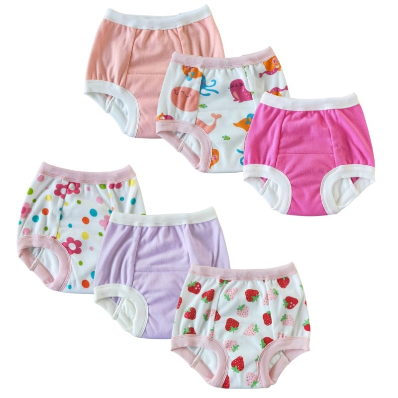 Toddler Potty Training Pants 4 Pack,Cotton Training Underwear Size
